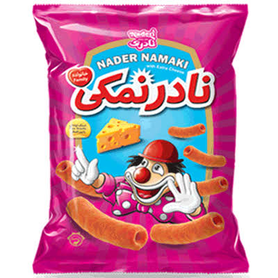 اسنک نمکی لوله ای نادری