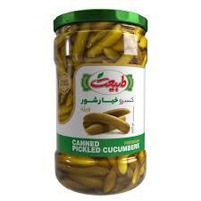 خیارشور شیشه ای طبیعت 660گرمی